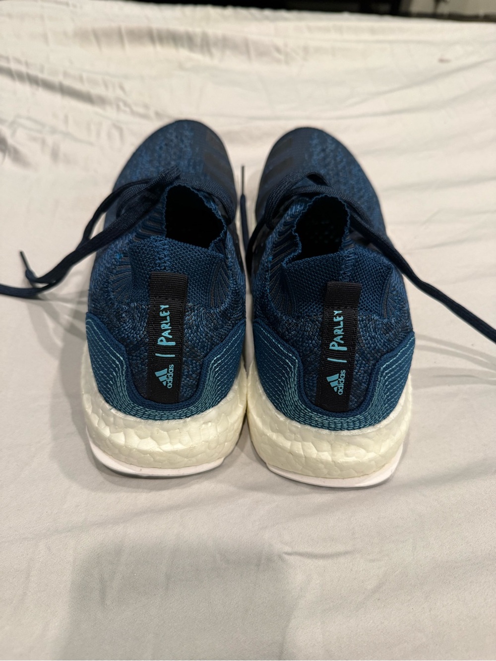 adidas Parley Navy Blue Knit Slip-On Sneakers